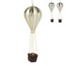 Kersthanger luchtballon - glas - diverse varianten - ø7x20 cm
